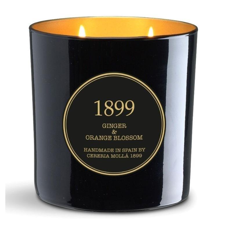 Cereria Molla 2 Wick xl Vegetable Wax Candle in glass 700gGinger & Orange Blossom, , medium