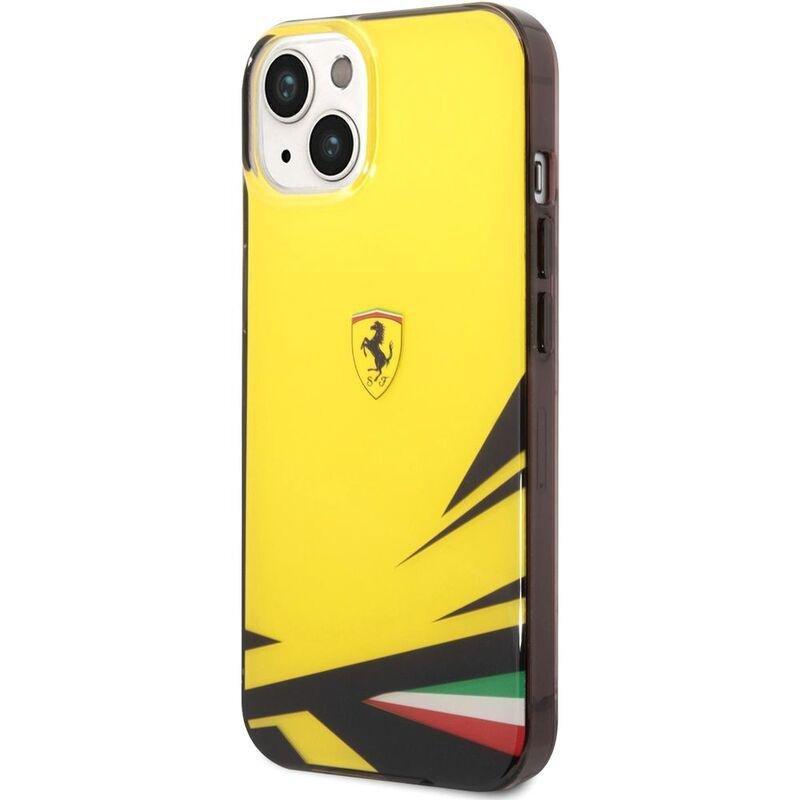 Ferrari PC/TPU Case with Double Layer Print for iPhone 14 - Yellow, , large image number 1