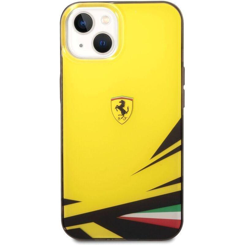 Ferrari PC/TPU Case with Double Layer Print for iPhone 14 - Yellow, , large image number 2