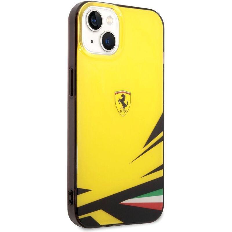 Ferrari PC/TPU Case with Double Layer Print for iPhone 14 - Yellow, , large image number 3
