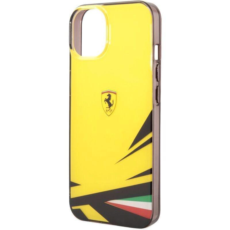 Ferrari PC/TPU Case with Double Layer Print for iPhone 14 - Yellow, , large image number 5