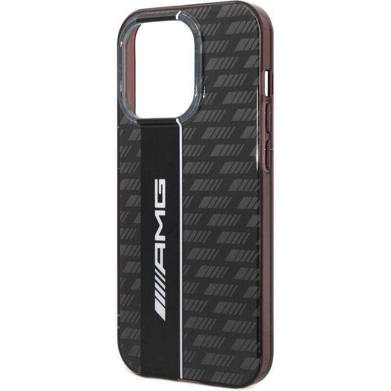 AMG Transparent Double Layer Case with Carbon Pattern Ii for iPhone 14 Pro - Black, , large image number 1