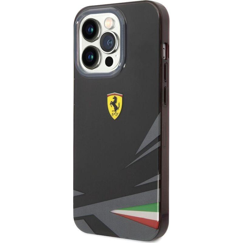 Ferrari PC/TPU Case with Double Layer Print for iPhone 14 Pro - Black, , large image number 1