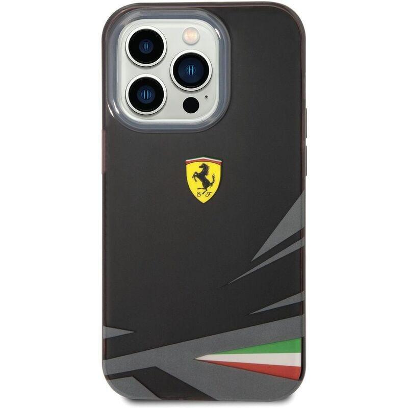 Ferrari PC/TPU Case with Double Layer Print for iPhone 14 Pro - Black, , large image number 2