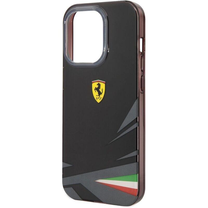 Ferrari PC/TPU Case with Double Layer Print for iPhone 14 Pro - Black, , large image number 5