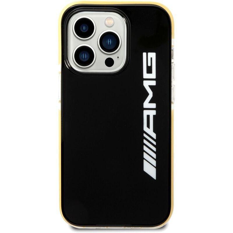 AMG PC/TPE Hard Case for iPhone 14 Pro Max - Black/Yellow, , large image number 0