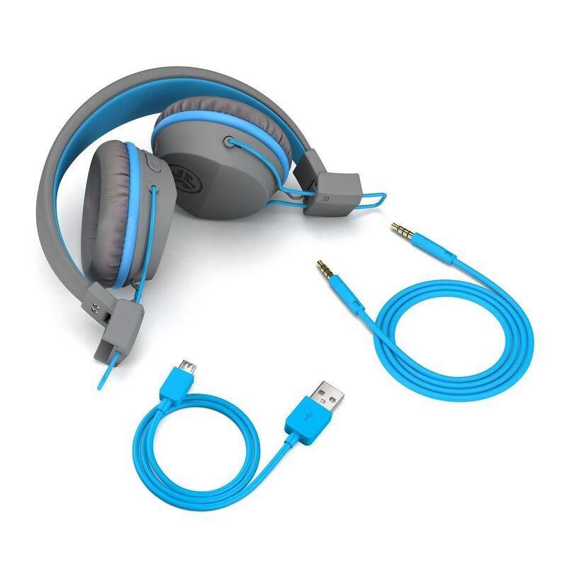 Jlab Jbuddies Studio Kids Wireless Headset - Grey/Blue, , large image number 4