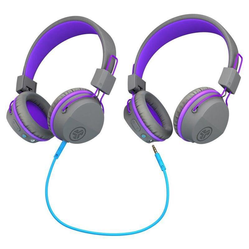Jlab Jbuddies Studio Kids Wireless Headset - Grey/Purple, , large image number 2
