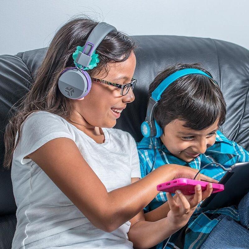 Jlab Jbuddies Studio Kids Wireless Headset - Grey/Purple, , large image number 4