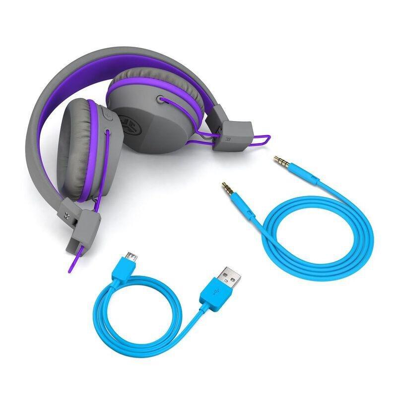 Jlab Jbuddies Studio Kids Wireless Headset - Grey/Purple, , large image number 5