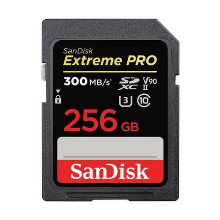 SANDISK - SANDISK Extreme Pro SDXC Card 300MB/S UHS-II V90 - 256GB