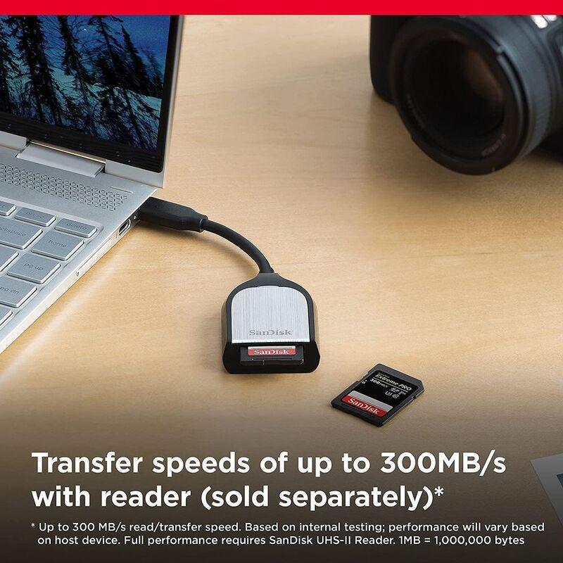 SANDISK Extreme Pro SDXC Card 300MB/S UHS-II V90 - 256GB, , large image number 2