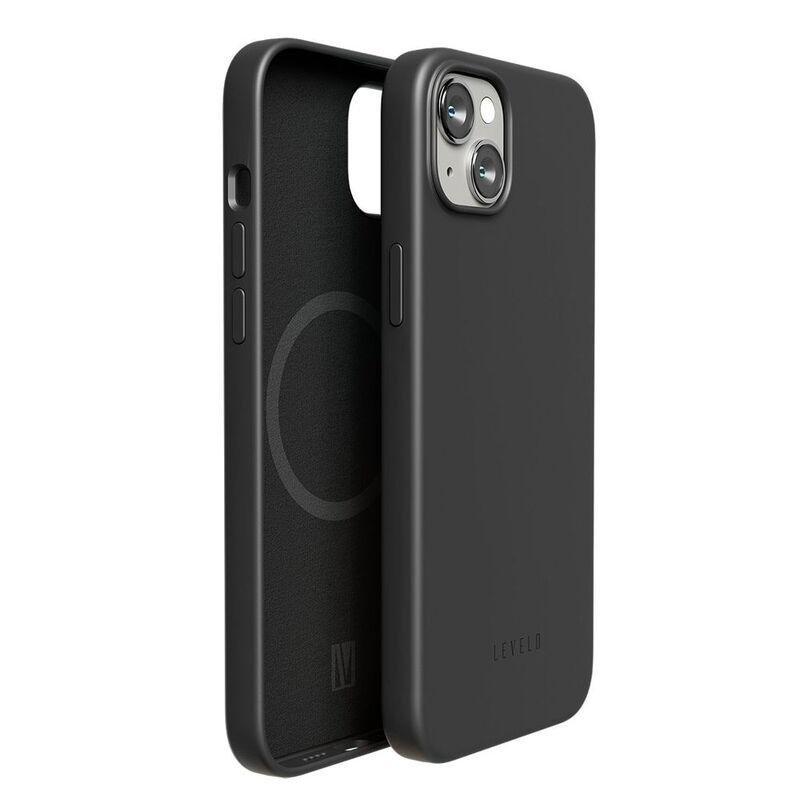 Levelo Iris Magsafe Liquid Silicone Case For iPhone 14 Plus - Black, , large image number 0
