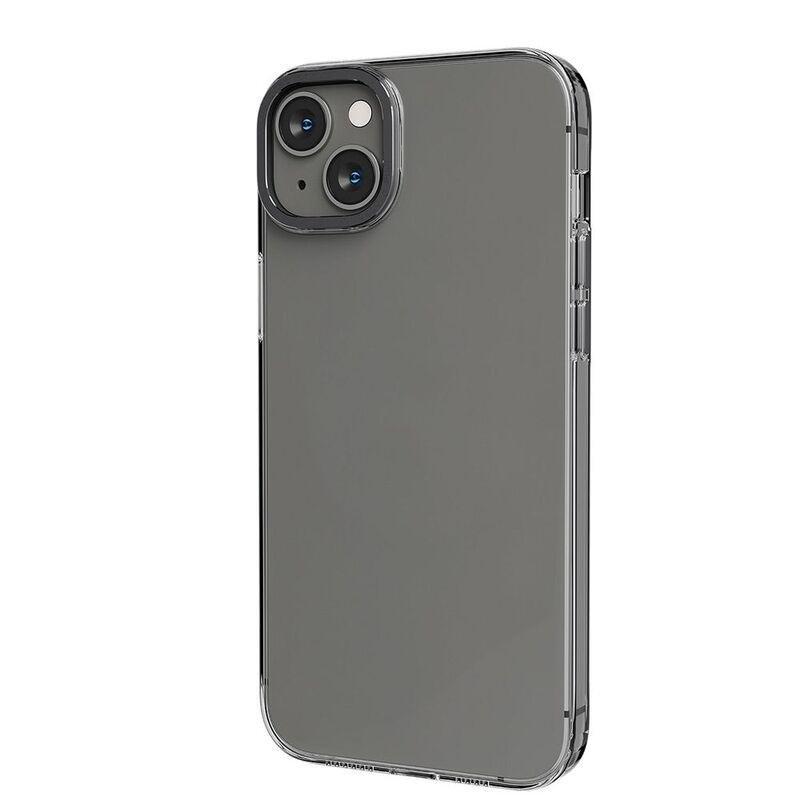 Levelo Sensa Clear Back Case For iPhone 14 Plus - Clear/Grey, , large image number 1