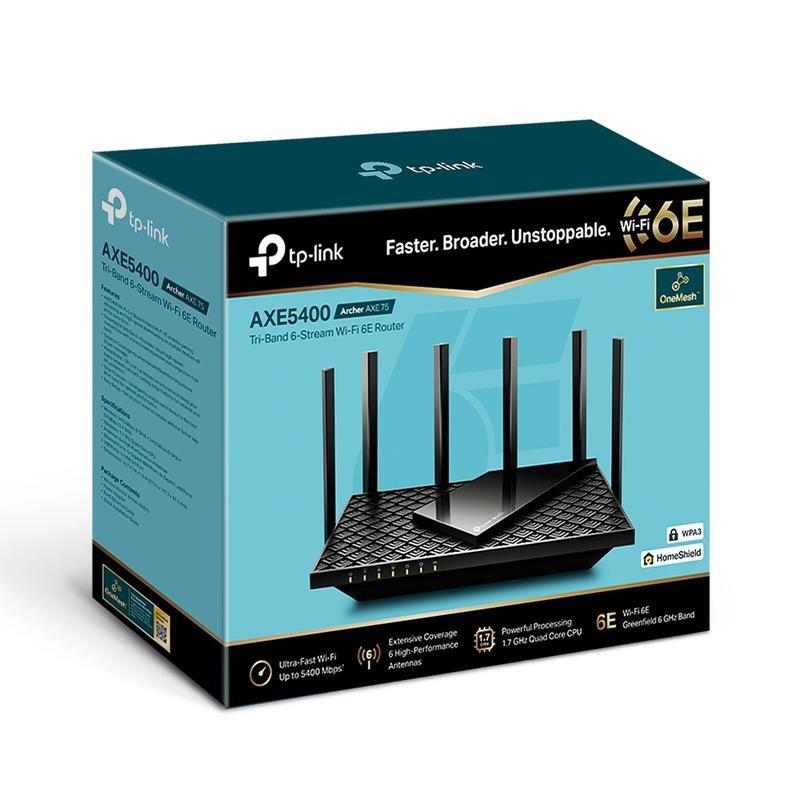 TP-Link Archer AXE75 AXE5400 Tri-Band Gigabit Wi-Fi 6E Router, , large image number 5