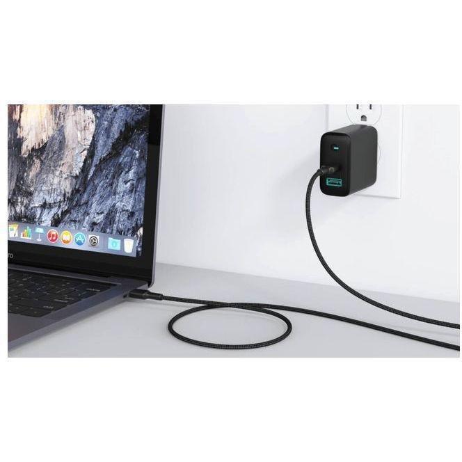 Aukey CB-CD45 USB C-C Nylon Braided Cable USB 2.0 0.9m - Black, , large image number 3