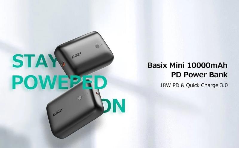 Aukey PB-N83S 10000mAh 22.5W Mini PD Power Bank - Black, , large image number 10