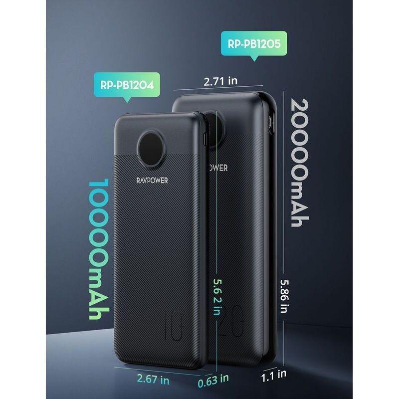 Ravpower RP-PB1204 PD Pioneer 10000mAh 20W 3-Port Power Bank, , large image number 5