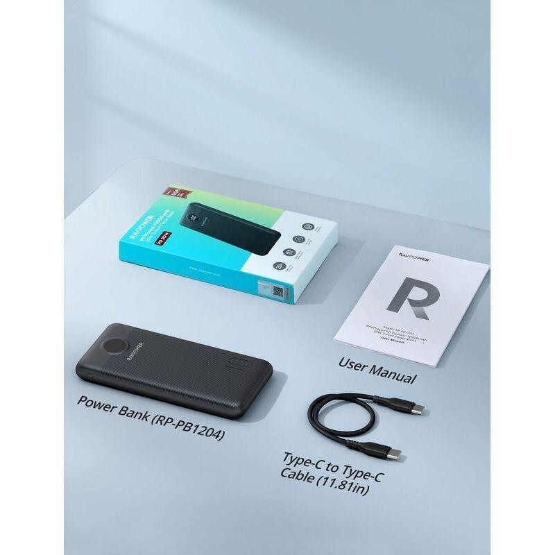 Ravpower RP-PB1204 PD Pioneer 10000mAh 20W 3-Port Power Bank, , large image number 9