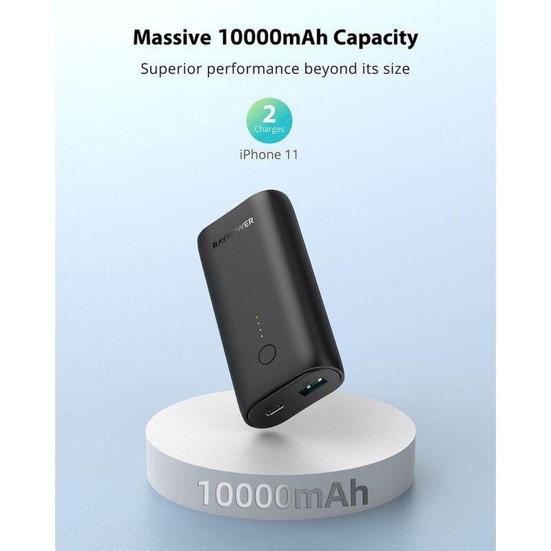 Ravpower RP-PB205 10000mAh PD 20W + QC 2-Port Slim Power Bank, , large image number 1