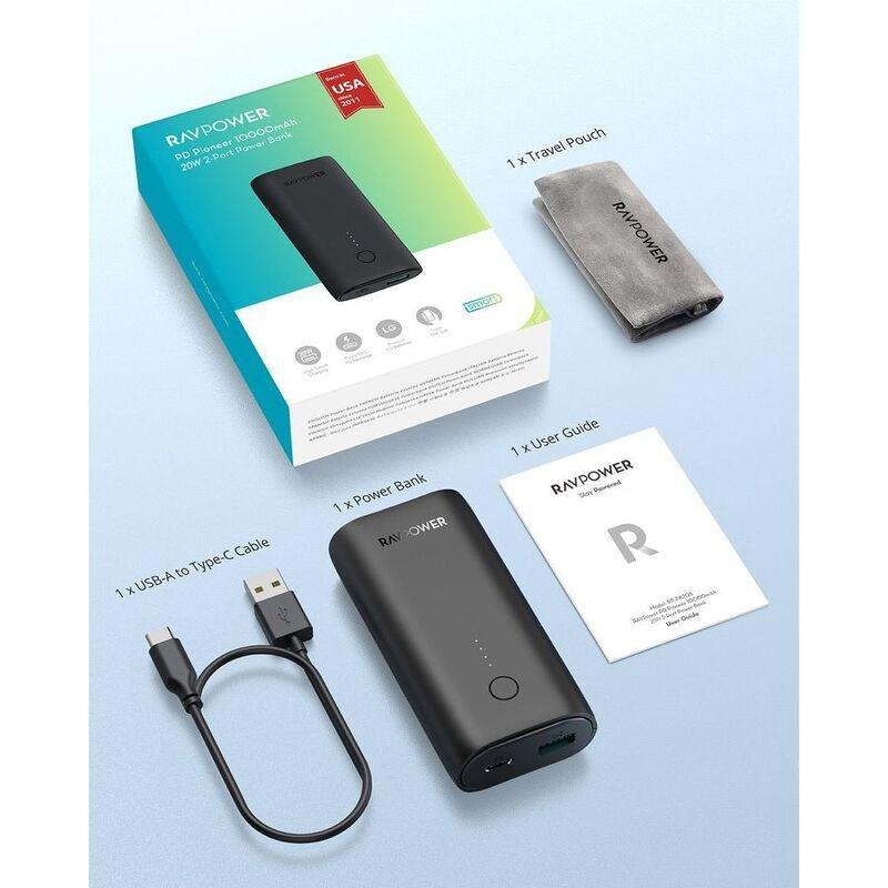 Ravpower RP-PB205 10000mAh PD 20W + QC 2-Port Slim Power Bank, , large image number 6