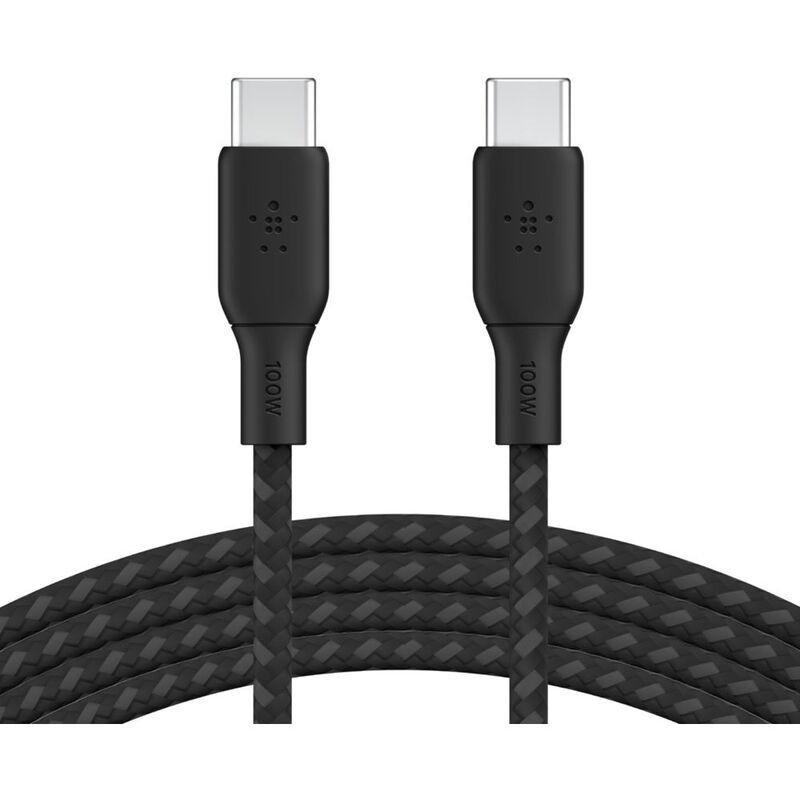 Belkin Cable Braided USB-C To USB- C 2.0 100W 3m -Black, , medium