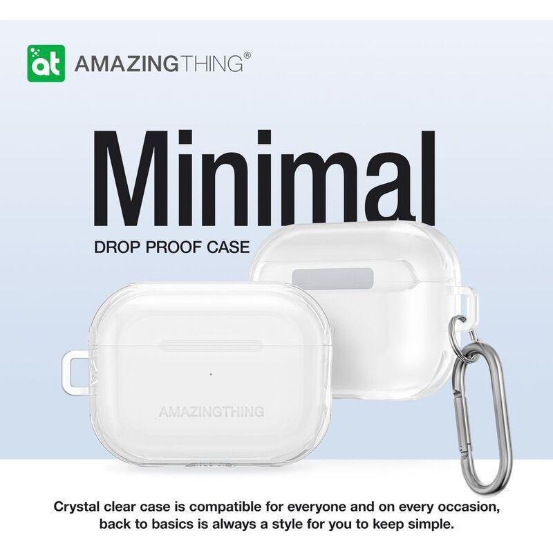 AmazingThing Minimal Case For Airpods Pro 2 (2022) - Clear, , large image number 1