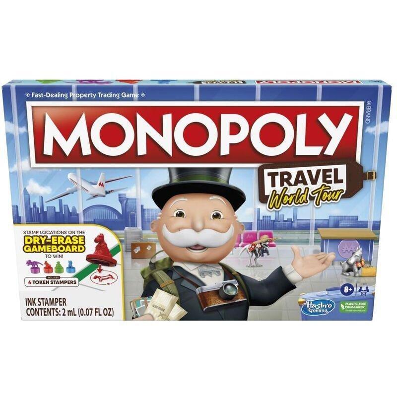 Hasbro Monopoly Travel World Tour Board Game F4007, , large image number 0