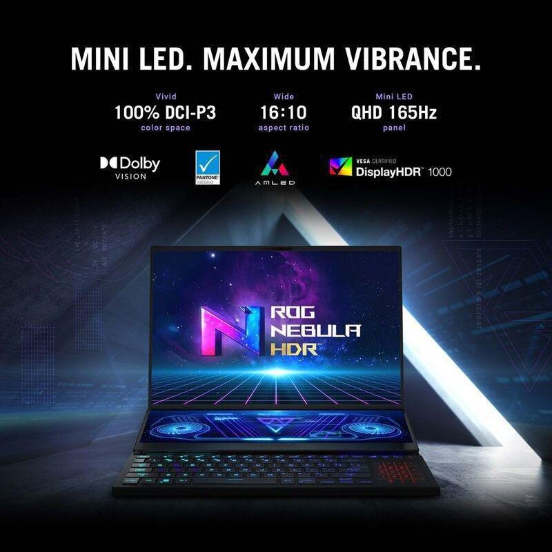 ASUS ROG Zephyrus Duo 16 Powerful Gaming Laptop AMD Ryzen 9-6900HX/32GB/2TB SSD/NVIDIA GeForce RTX 3080 Ti 16GB/16" QHD+/165Hz/Windows 11 Home-Black, , large image number 6