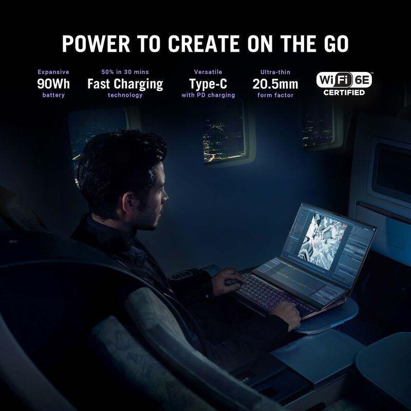 ASUS ROG Zephyrus Duo 16 Powerful Gaming Laptop AMD Ryzen 9-6900HX/32GB/2TB SSD/NVIDIA GeForce RTX 3080 Ti 16GB/16" QHD+/165Hz/Windows 11 Home-Black, , large image number 8