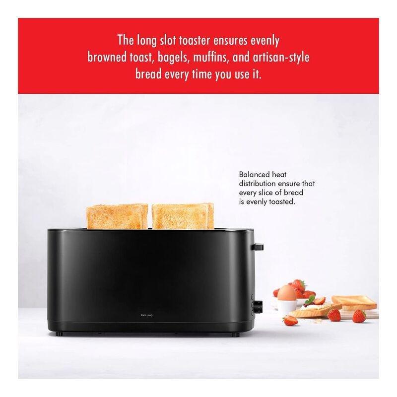 Zwilling Enfinigy Stainless Steel Toaster 4 Slice - Black, , large image number 3