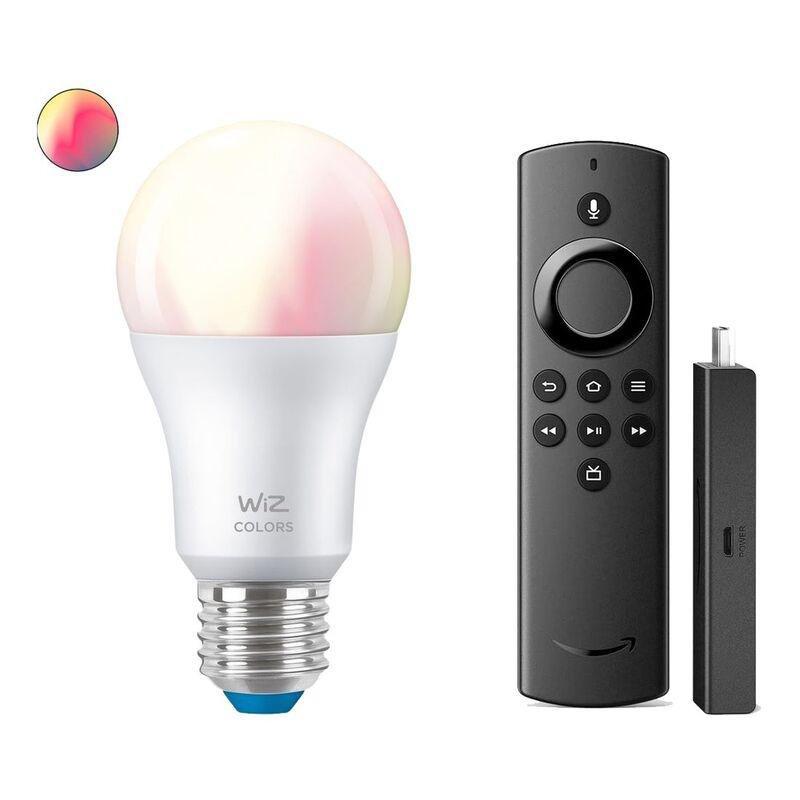 Wiz Wi-Fi Color & Tunable white/9W A60 806lm + Amazon Fire TV Stick Lite (Bundle), , large image number 0