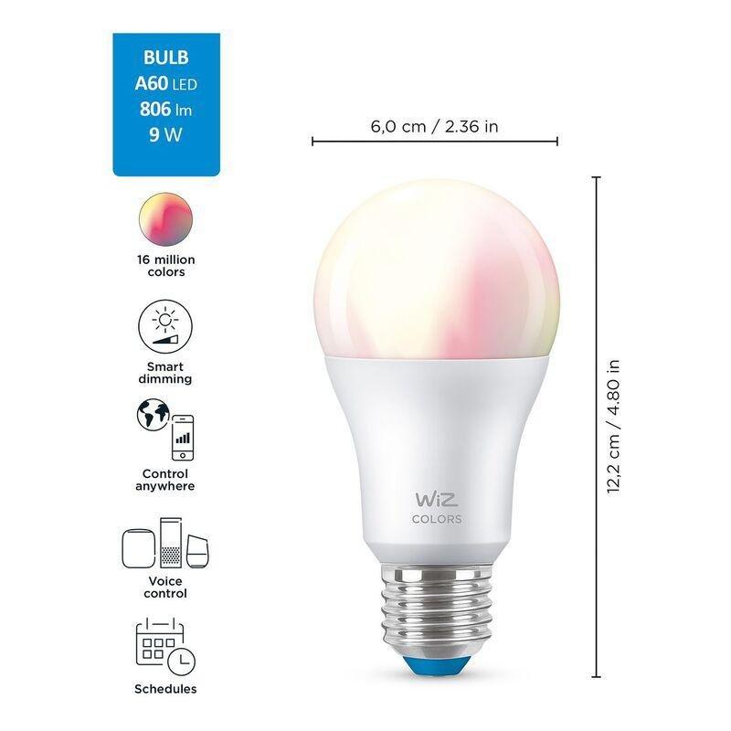 Wiz Wifi Color Bulb + Google Chromecast With Google TV 4K - Snow (Bundle), , large image number 3