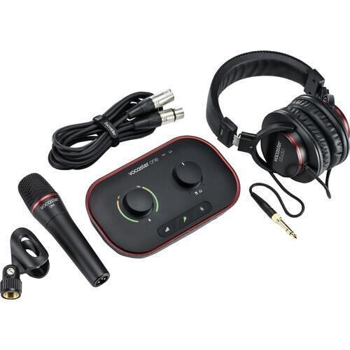 Focusrite Vocaster One Studio Dm1 Dynamic Microphone & Hp60V Black, , large image number 1