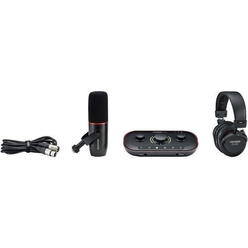 Focusrite Vocaster Two Studio Dm2 Dynamic Microphone & Hp60V Black, , large image number 1