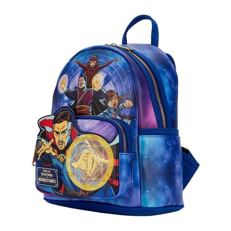 Loungefly Leather Marvel Dr. Strange Multiverse Mini Backpack (Glows In The Dark), , large image number 1