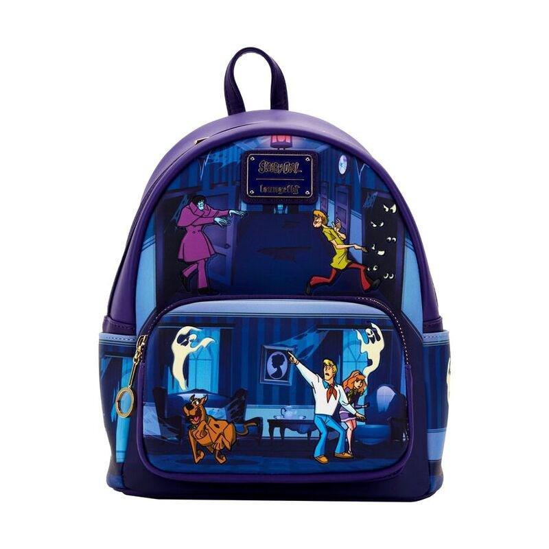 Loungefly Leather Scooby Doo Monster Chase Mini Backpack (Glows In The Dark), , large image number 0