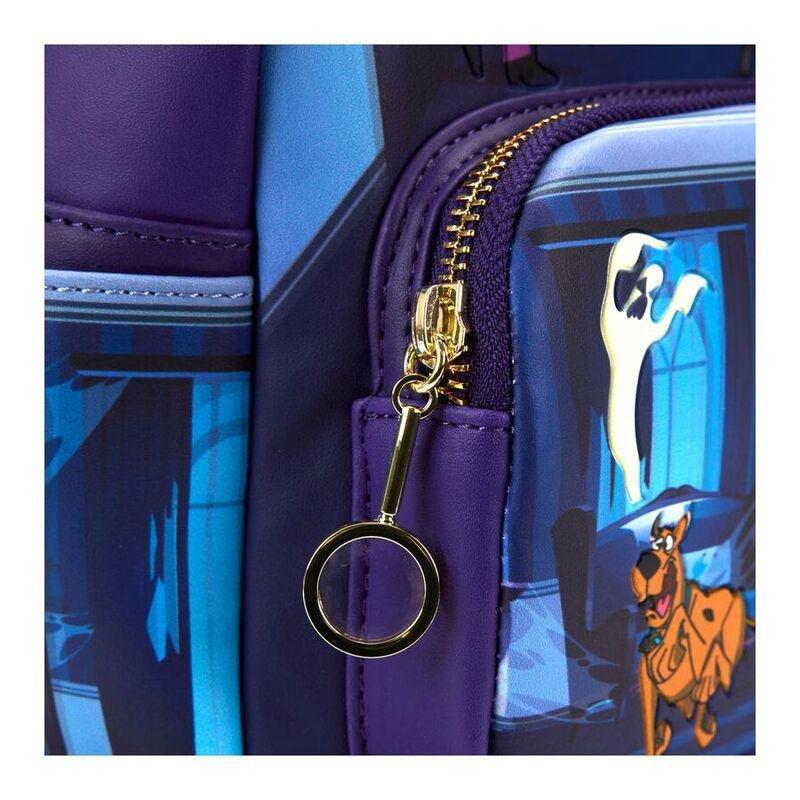 Loungefly Leather Scooby Doo Monster Chase Mini Backpack (Glows In The Dark), , large image number 4
