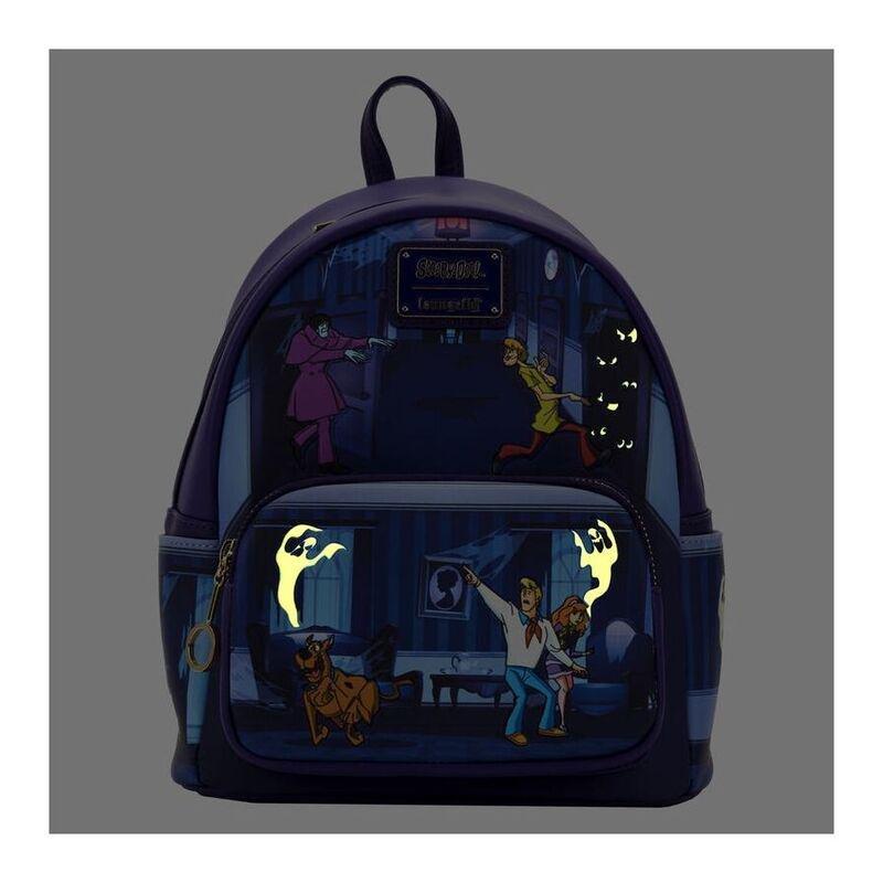 Loungefly Leather Scooby Doo Monster Chase Mini Backpack (Glows In The Dark), , large image number 5