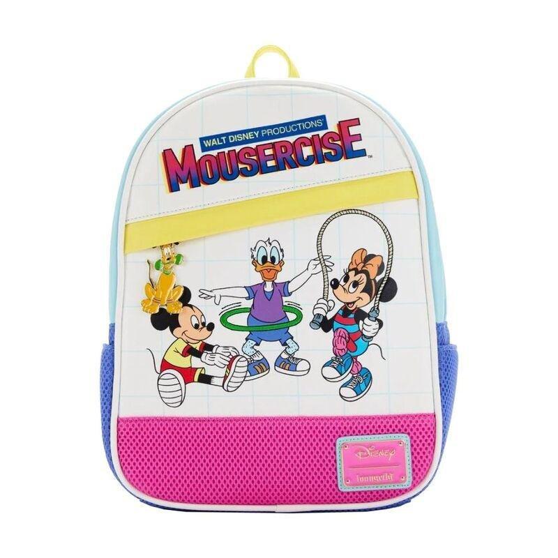 Loungefly Leather Disney Mousercise Mini Backpack, , large image number 0