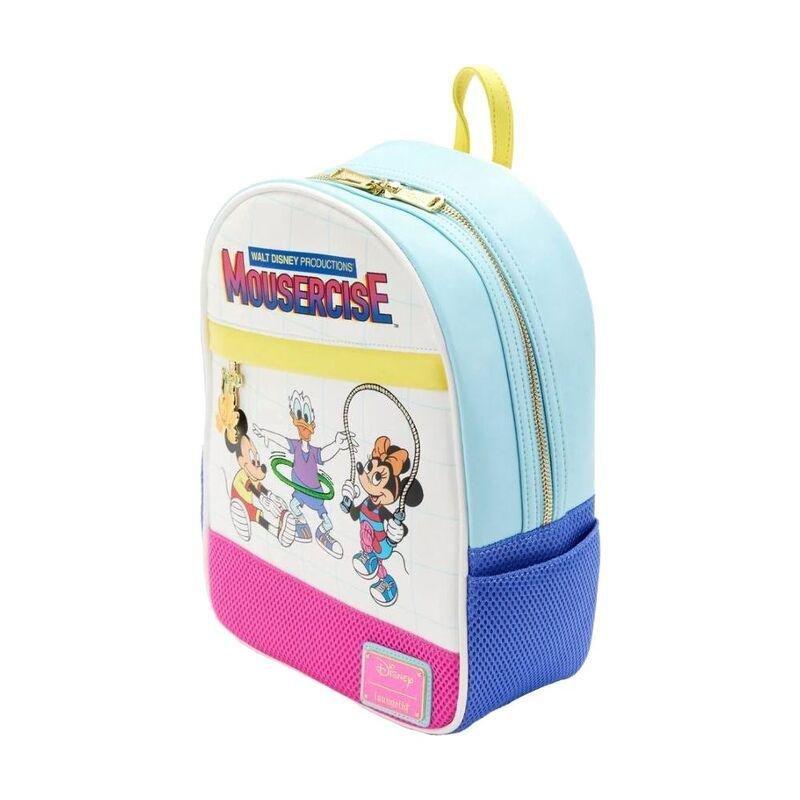 Loungefly Leather Disney Mousercise Mini Backpack, , large image number 2