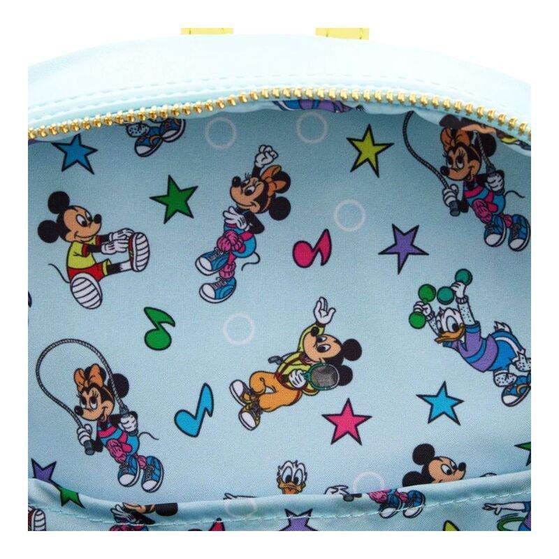 Loungefly Leather Disney Mousercise Mini Backpack, , large image number 3