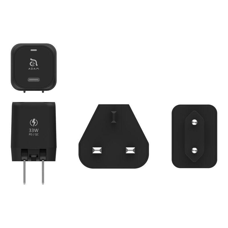 Adam Elements Omnia P3 USB-C 33W Compact Wall Charger - Black, , large image number 4