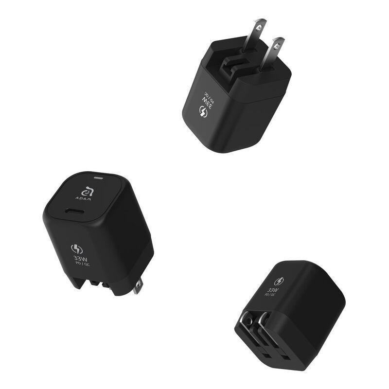 Adam Elements Omnia P3 USB-C 33W Compact Wall Charger - Black, , large image number 7