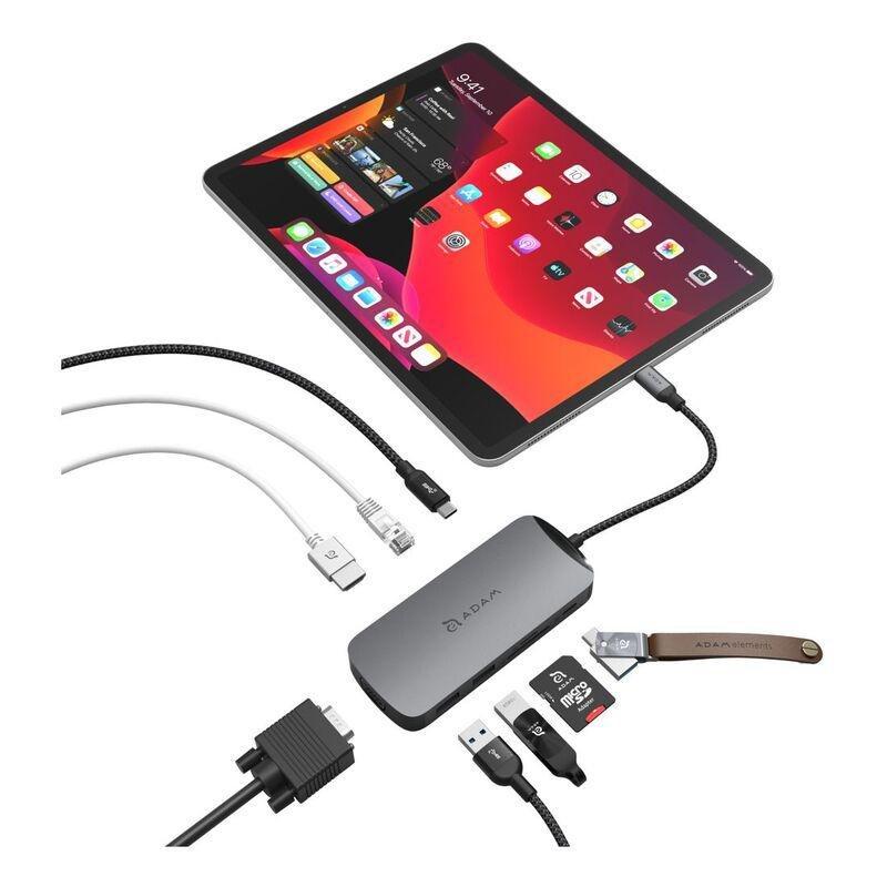 Adam Elements Casa HUB X DP USB-C 8K 10-in-1 HUB - Grey, , large image number 7