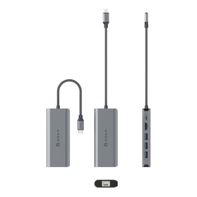 Adam Elements Casa HUB A01S USB-C 4K 6-in-1 HUB - Grey, , large image number 1