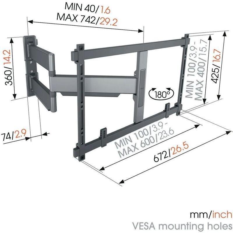 Vogel's Elite TVM 5845 Full-Motion TV Wall Mount (fits most 55-100-inch TVs), , large image number 3