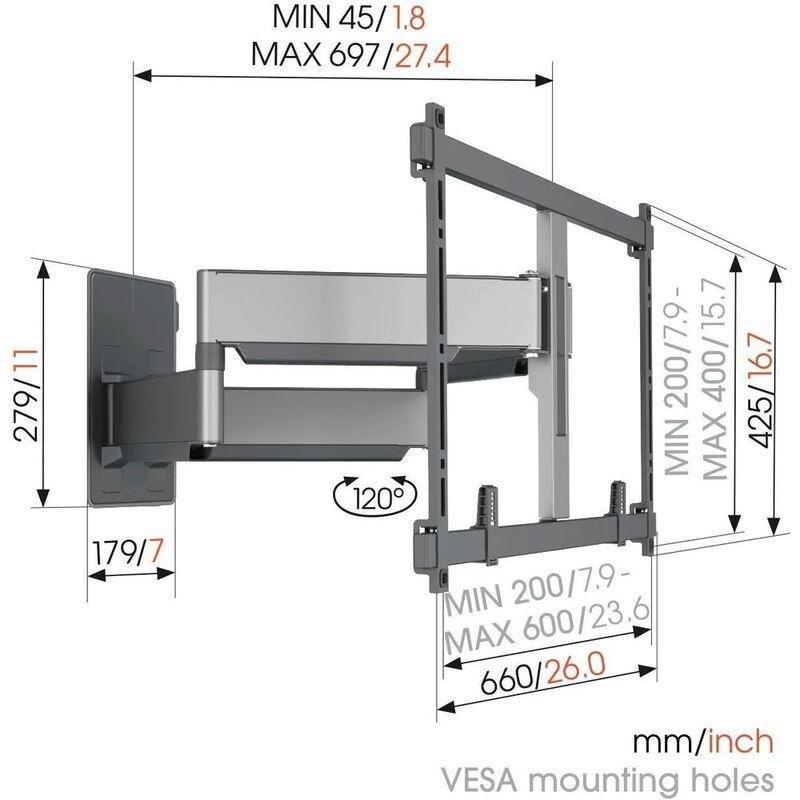 Vogel's Elite TVM 5855 Full-Motion TV Wall Mount (fits most 55-100-inch TVs), , large image number 2