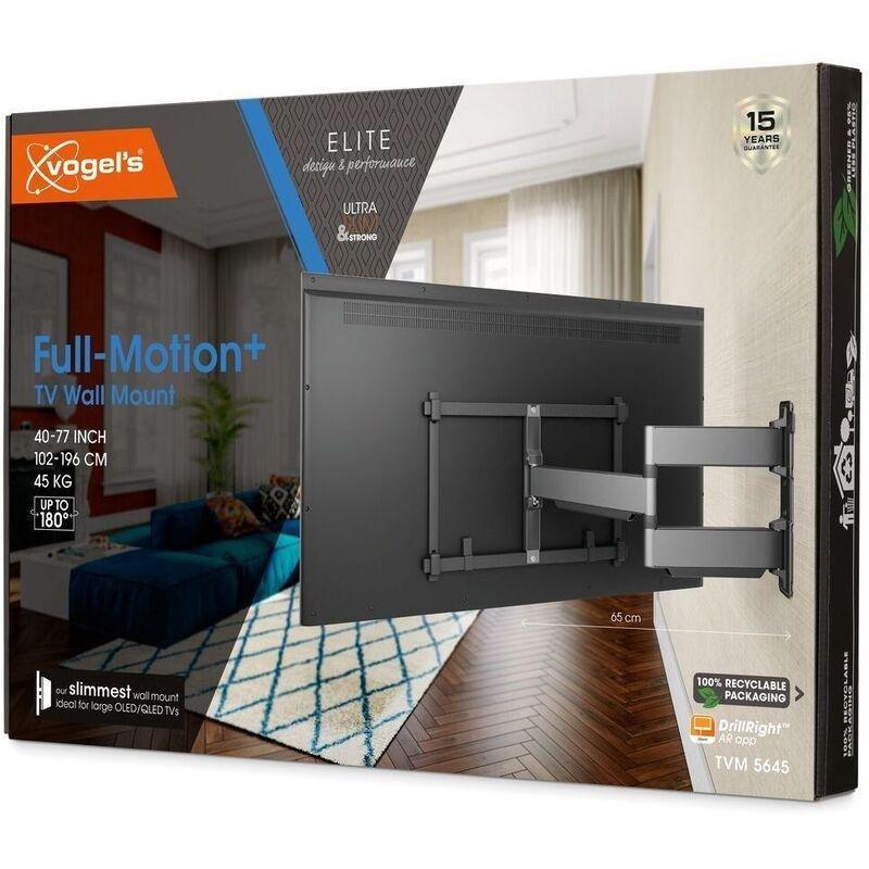 Vogel's TVM5645 Full-Motion Ultra-Thin TV Wall Bracket for 40-77 Inch TVs, , large image number 5