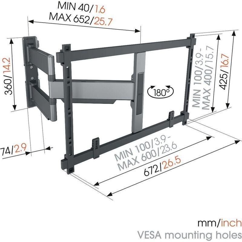 Vogel's TVM5645 Full-Motion Ultra-Thin TV Wall Bracket for 40-77 Inch TVs, , large image number 8